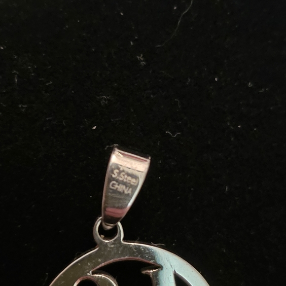 Stainless Steel 'Love' Pendant - Picture 3 of 3